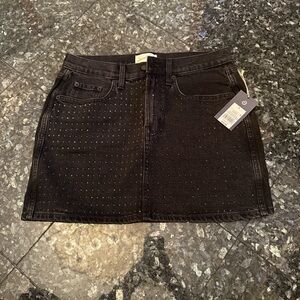 Universal Thread Black Studded Mini Skirt